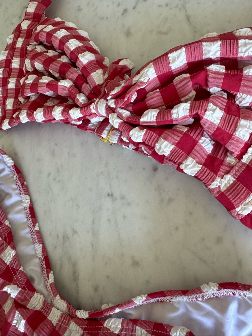 Montce Red Gingham Bikini Set - Picture 3 of 5